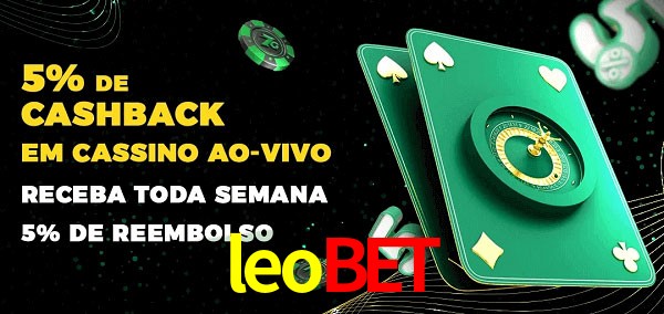 Promoções do cassino ao Vivo leobet